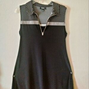 MSK Casual dress, black and white.